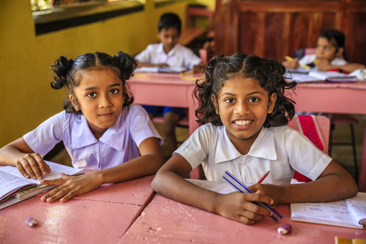 Sri Lankan school children in classroom Teach abroad opportunities