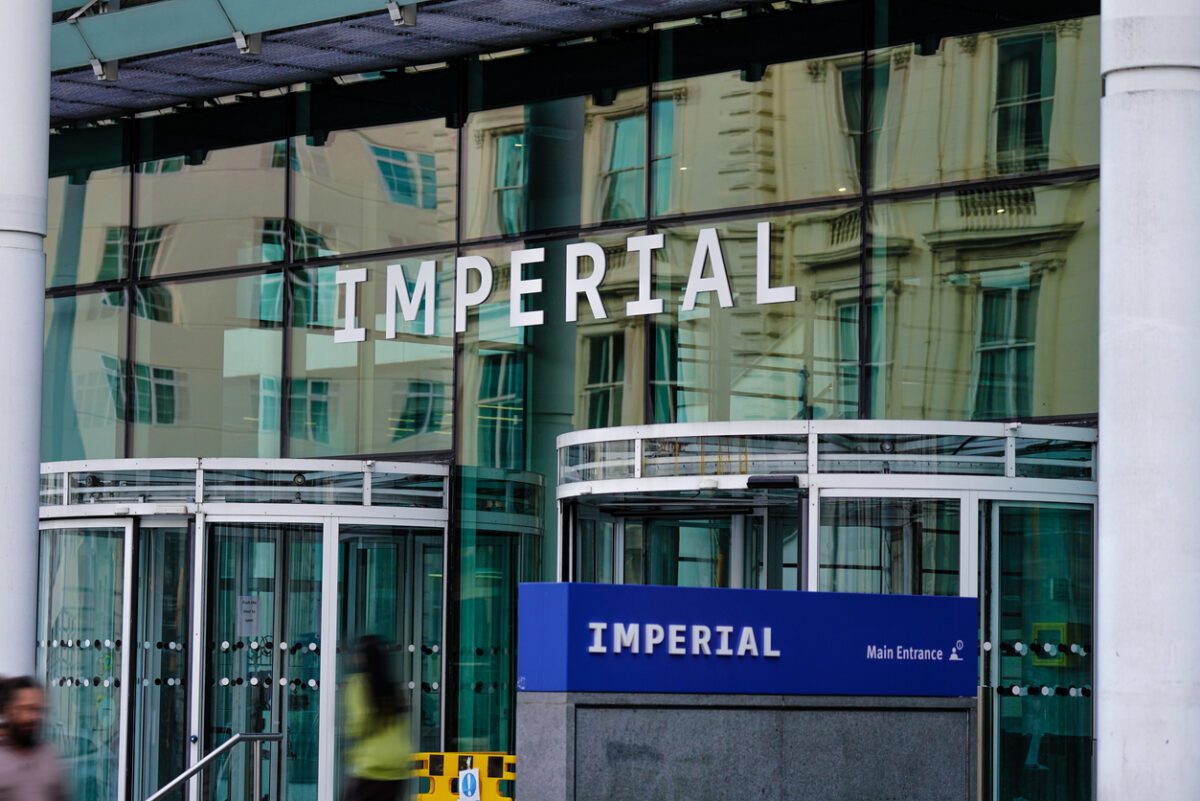 Imperial College Business School Building Exterior, Modern Glass Facade and Signage, Exhibition Road, South Kensington, London, UK VolunteerForever